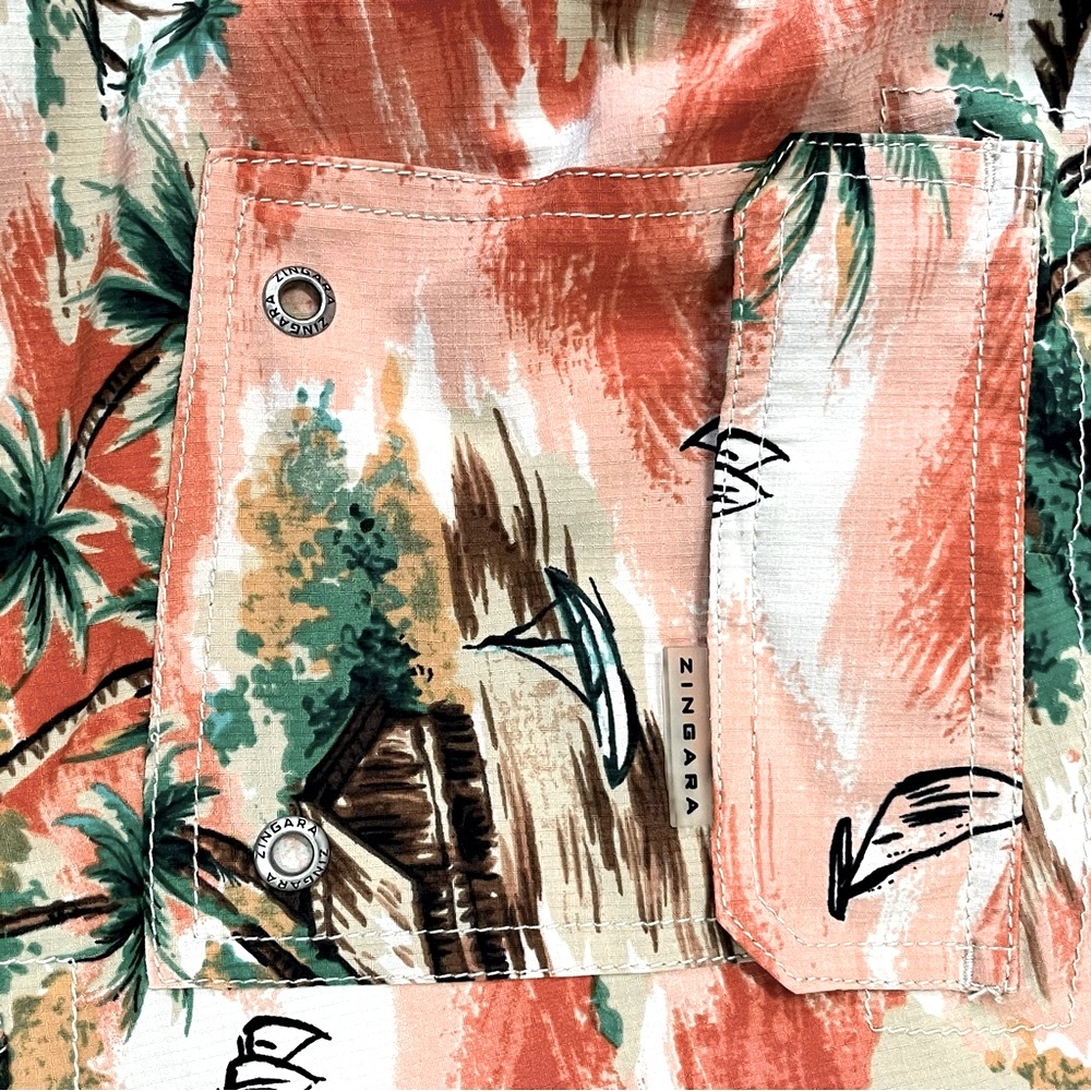 ZÍNGARA Beach shorts for men multicolor‎ size small - Picture 3 of 9